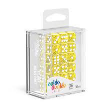 Oakie Doakie Dice Yellow Translucent 36ct D6